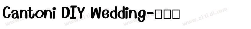 Cantoni DIY Wedding字体转换